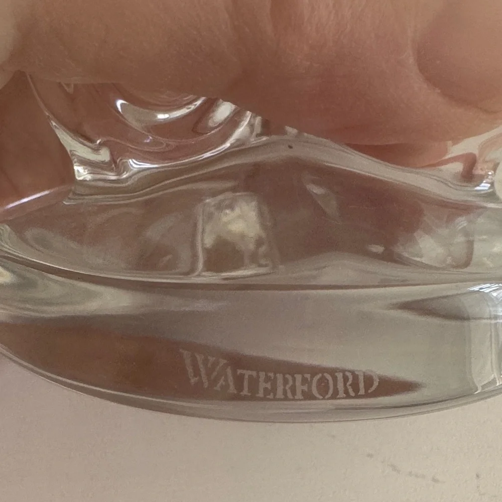 Waterford Crystal Seahorse 6” Candle Holder
